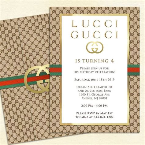 gucci invitation card vinil 2018|gucci dresses.